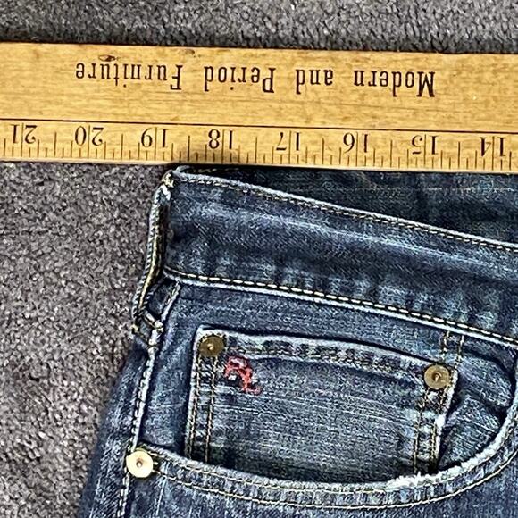 Polo Ralph Lauren Sz 38X32 Style 381 Straight Slim Fit Medium Wash Denim Jeans - Picture 9 of 16
